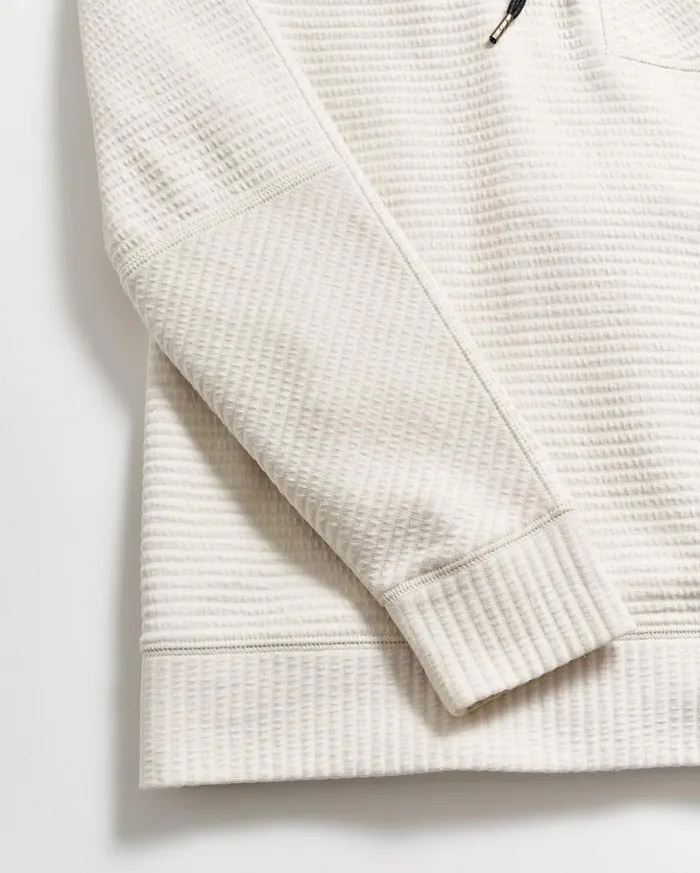 Sweaters and Sweatshirts Men Billy Reid Quilted Half Zip Tinted White