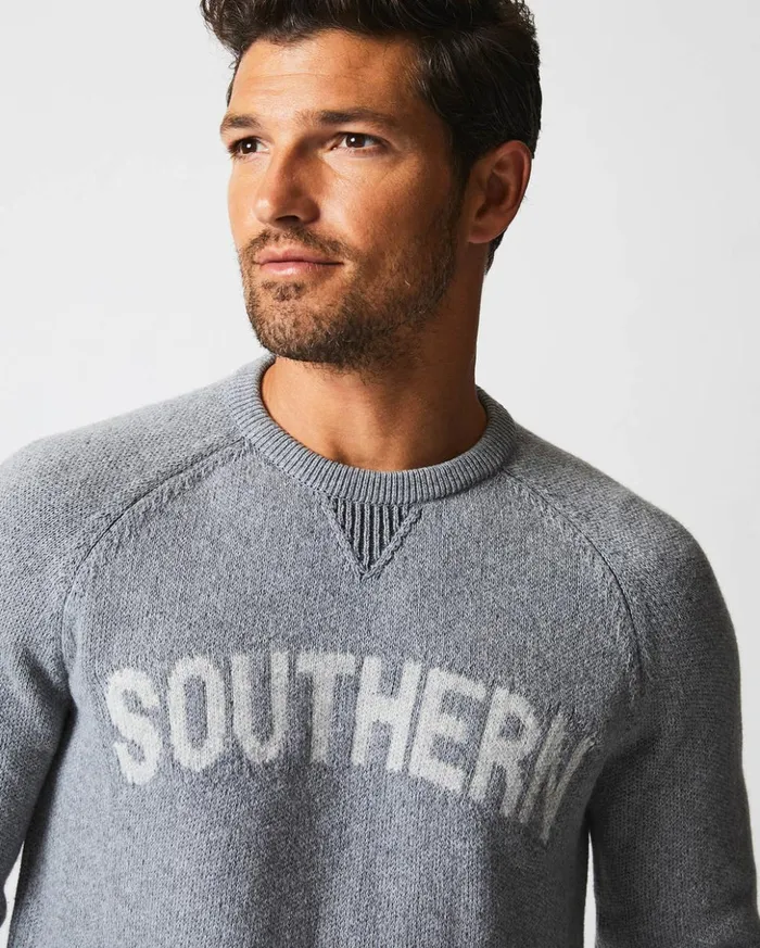 Sweaters and Sweatshirts Men Billy Reid Southern Sweater Grey
