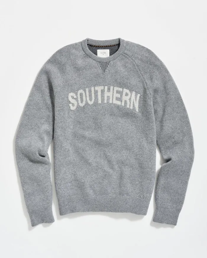 Sweaters and Sweatshirts Men Billy Reid Southern Sweater Grey