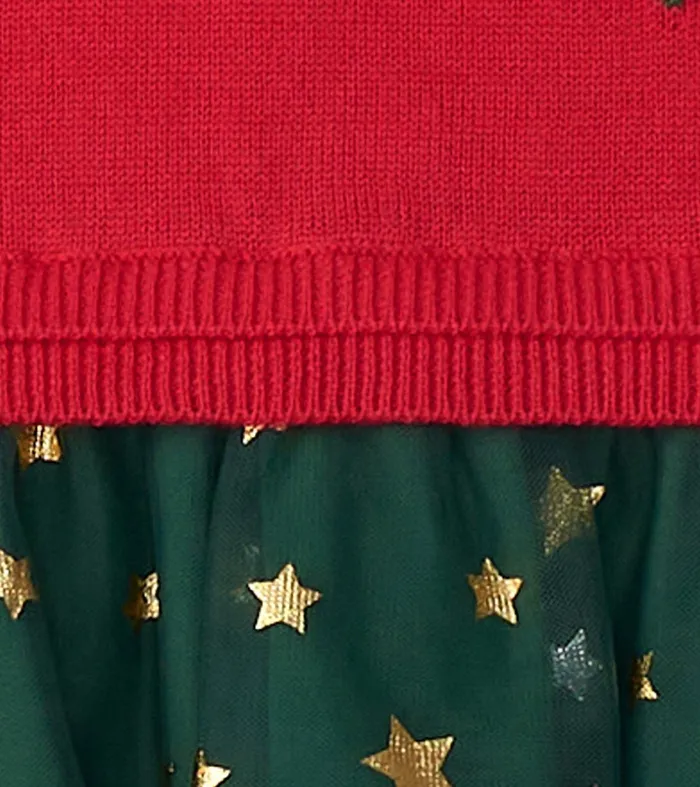 Sweaters Baby and Toddler Hatley Baby and Toddler Holiday Reindeer Drop Waist Sweater Dress