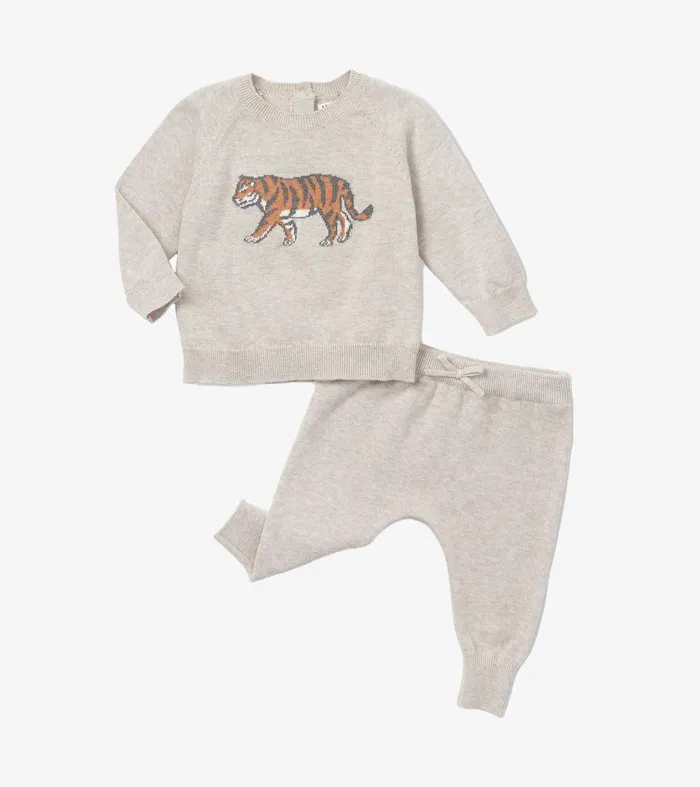 Sweaters Baby and Toddler Hatley Baby Boys Little Tiger Pullover Sweater and Pants