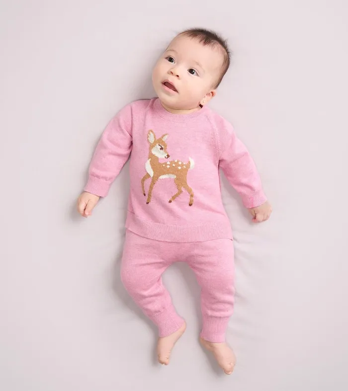 Sweaters Baby and Toddler Hatley Baby Girls Baby Doe Pullover Sweater and Pants