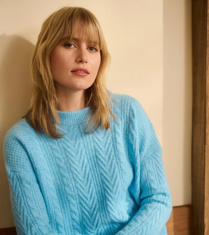Sweaters Women Hatley Cable Knit Tunic 8211 Sky Blue
