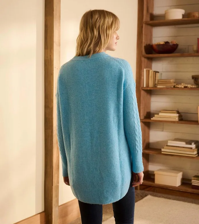 Sweaters Women Hatley Cable Knit Tunic 8211 Sky Blue