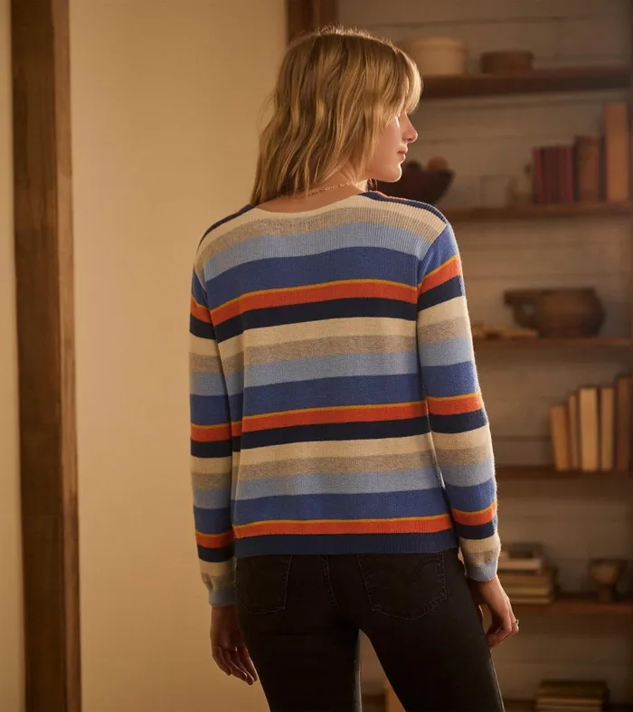 Sweaters Women Hatley Devon Sweater 8211 Mixed Stripes