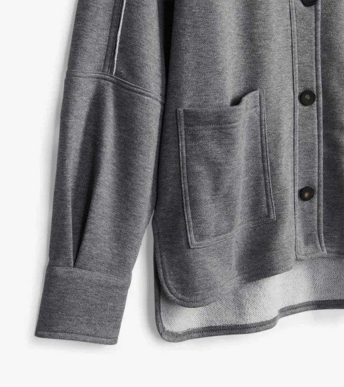 Sweaters Women Hatley Emily Relaxed Blazer 8211 Charcoal Melange