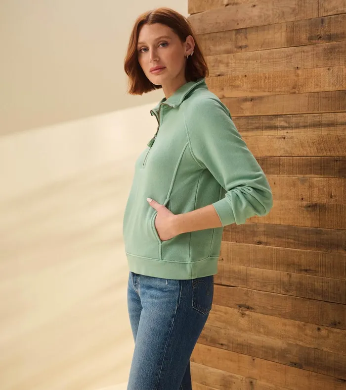 Sweaters Women Hatley Mock Neck Pullover 8211 Sage Green