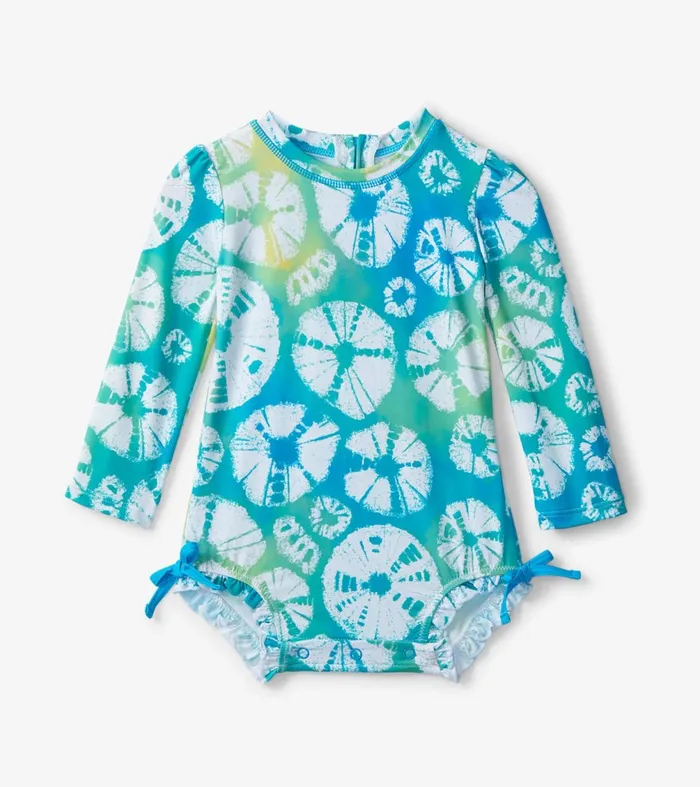 Swimwear Baby and Toddler Hatley Watermelon Tie Dye Baby Rashguard Swimsuit