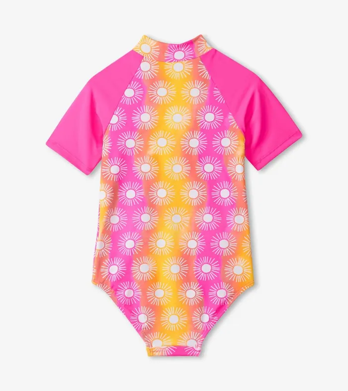 Swimwear Girls Hatley Girls Sunshine OnePiece Rashguard
