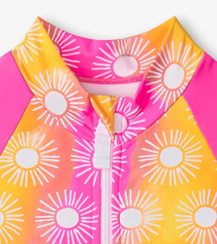 Swimwear Girls Hatley Girls Sunshine OnePiece Rashguard