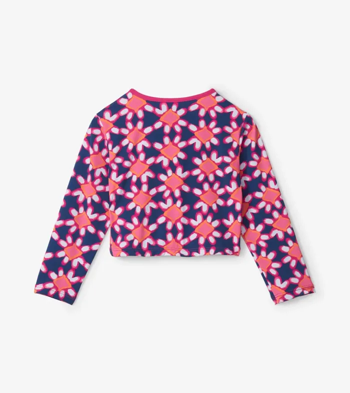 Swimwear Girls Hatley Shibori Flowers Cross Over Coverup