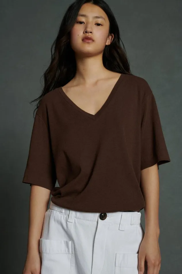 TShirts and Sweatshirts Women Soeur ALICIA TEESHIRT Dark Brown