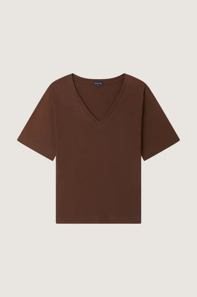TShirts and Sweatshirts Women Soeur ALICIA TEESHIRT Dark Brown