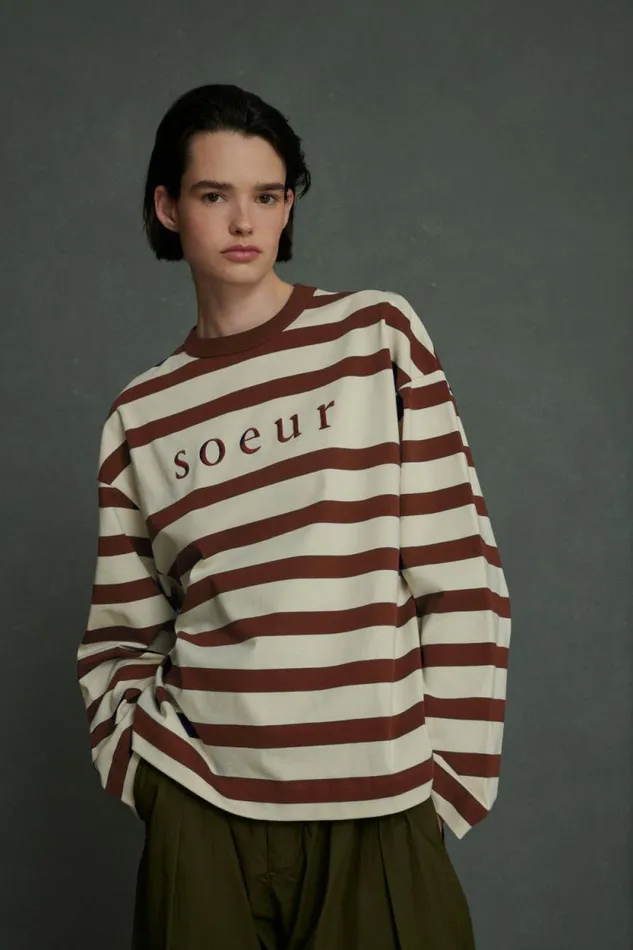 TShirts and Sweatshirts Women Soeur ARCHIE TEESHIRT Offwhiteterracotta