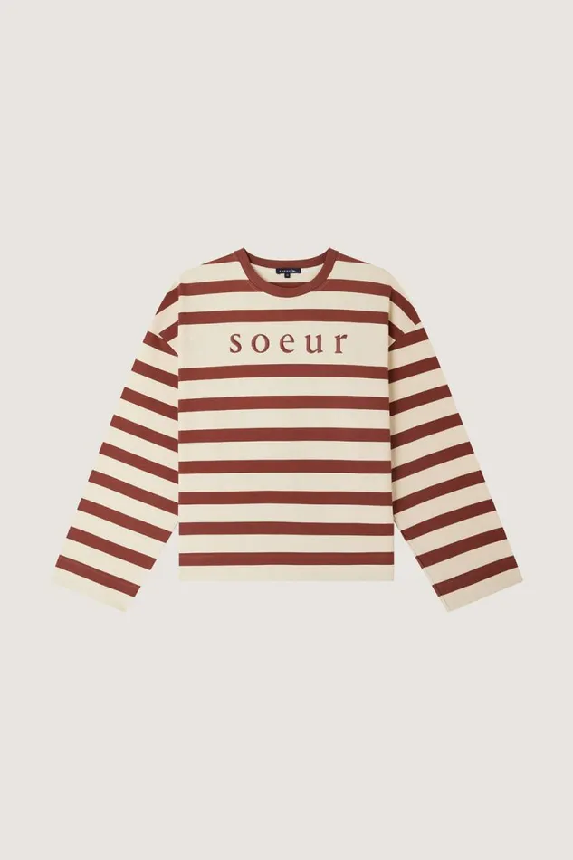 TShirts and Sweatshirts Women Soeur ARCHIE TEESHIRT Offwhiteterracotta