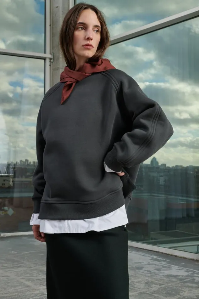 TShirts and Sweatshirts Women Soeur WALT JUMPER Anthracite