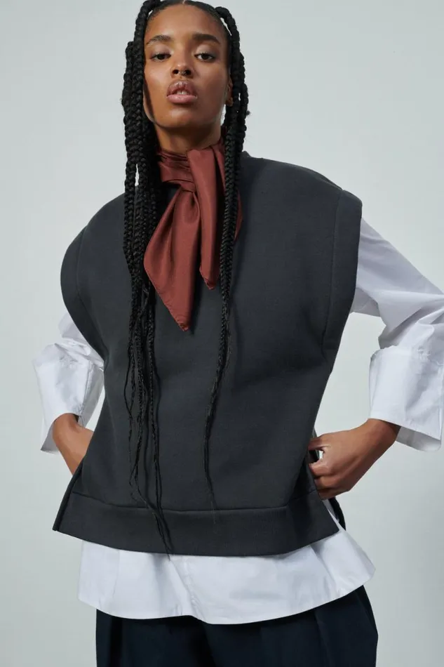 TShirts and Sweatshirts Women Soeur WOODS JUMPER Anthracite