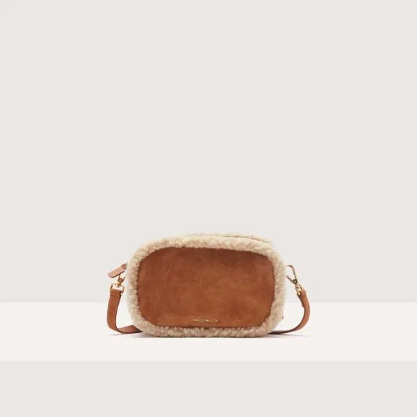 Tebe Eco Shearling Small Naturalcuir Women Coccinelle Crossbody Bags