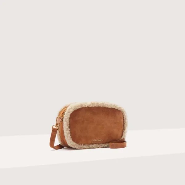 Tebe Eco Shearling Small Naturalcuir Women Coccinelle Crossbody Bags