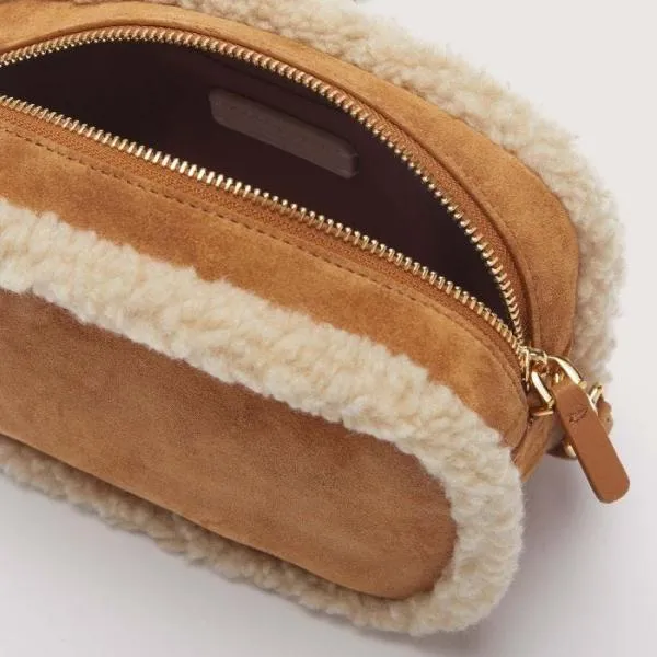 Tebe Eco Shearling Small Naturalcuir Women Coccinelle Crossbody Bags