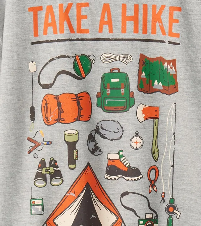 Tops Boys Hatley Boys Take A Hike Graphic Tee