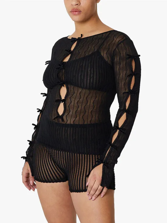 Tops Lisa Says Gah Women Ross Bow Top Night