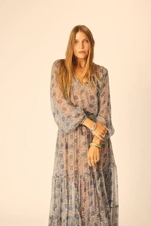 Tops Shop Natalie Martin AMELIA TOP Snowflake Sea