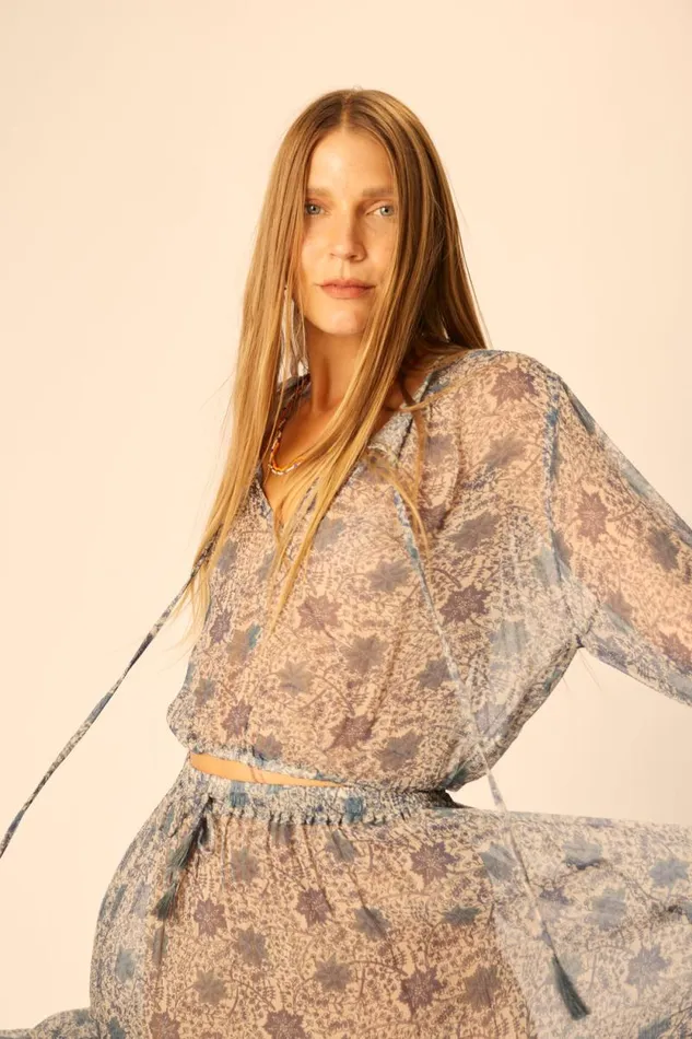 Tops Shop Natalie Martin AMELIA TOP Snowflake Sea