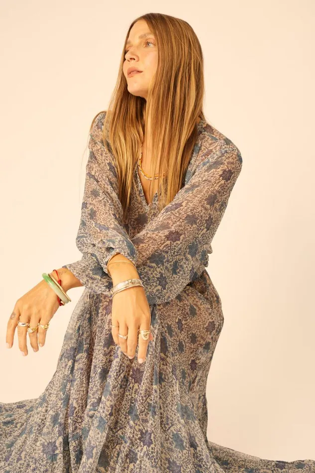 Tops Shop Natalie Martin AMELIA TOP Snowflake Sea