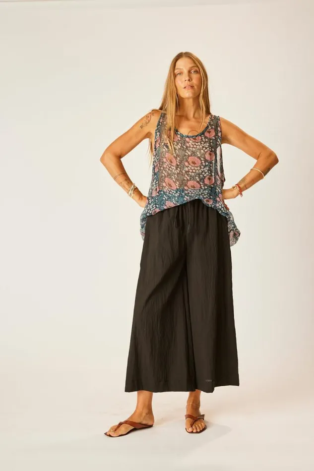Tops Shop Natalie Martin ARIANA TANK Vintage Flowers Indigo