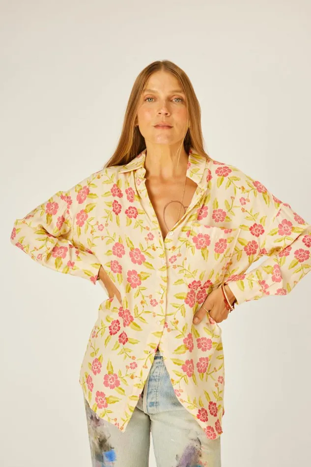 Tops Shop Natalie Martin JENNIFER SHIRT Prairie Dusty Crimson