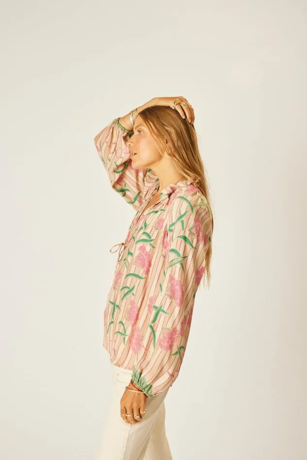 Tops Shop Natalie Martin PENNY BLOUSE Chamomile Rose
