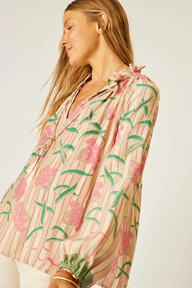 Tops Shop Natalie Martin PENNY BLOUSE Chamomile Rose