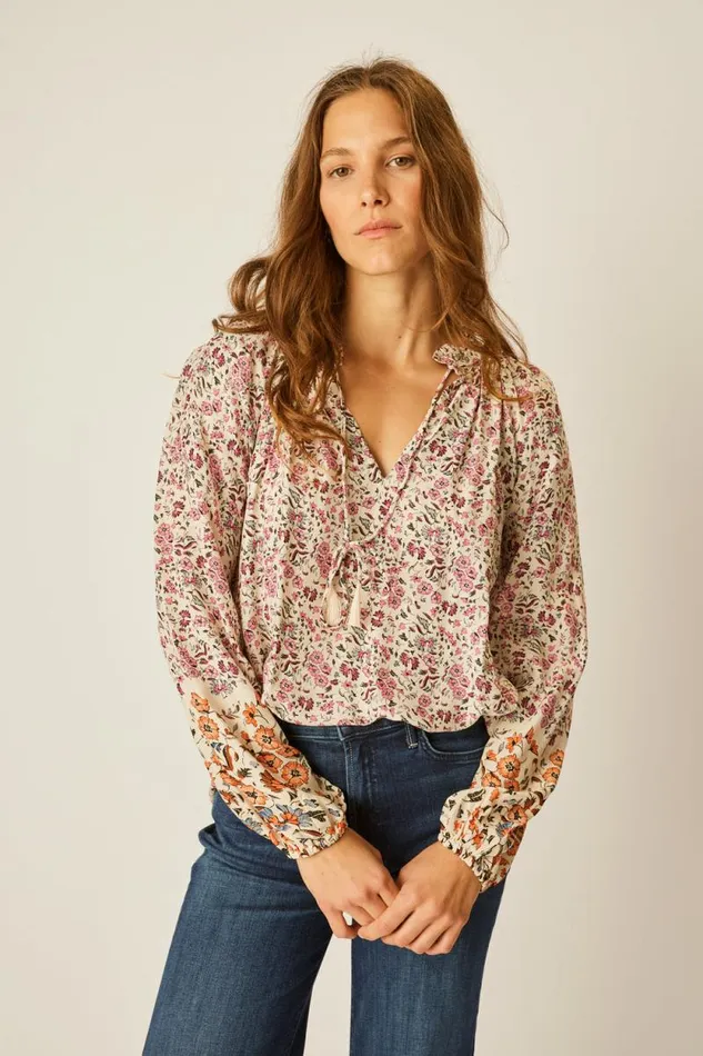 Tops Shop Natalie Martin PENNY BLOUSE Petite Fleur Rose