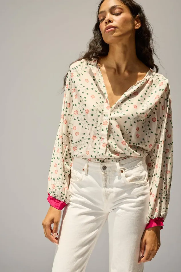 Tops Shop Natalie Martin TOLAN SHIRT Pinwheel Cotton