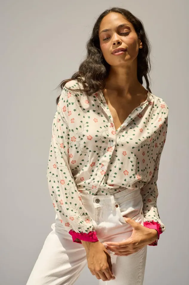 Tops Shop Natalie Martin TOLAN SHIRT Pinwheel Cotton