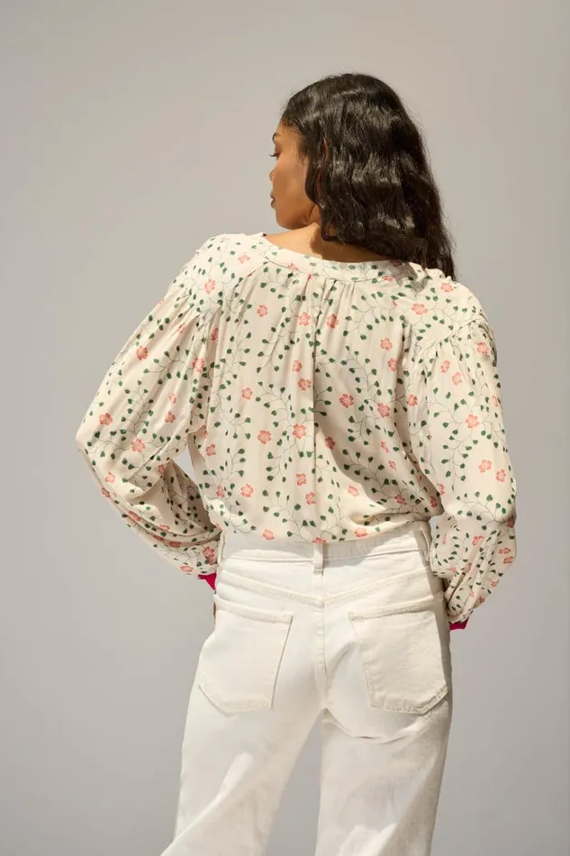 Tops Shop Natalie Martin TOLAN SHIRT Pinwheel Cotton