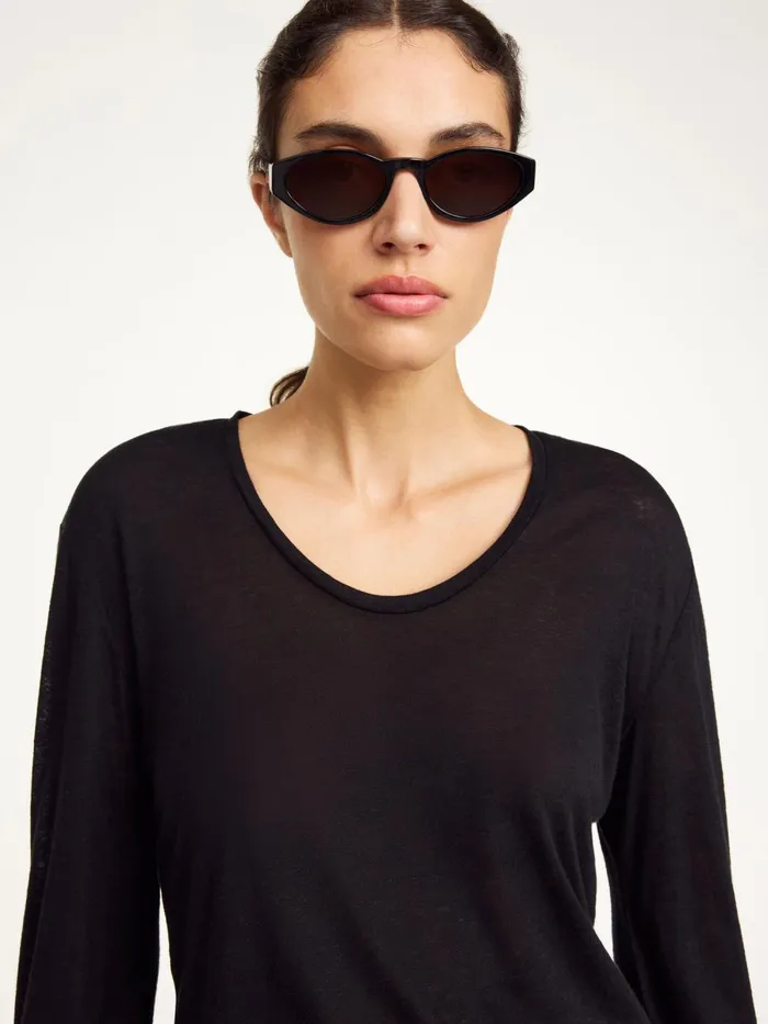 Tops Women By Malene Birger Amalou Top Black Tops Women By Malene Birger Amalou Top Black