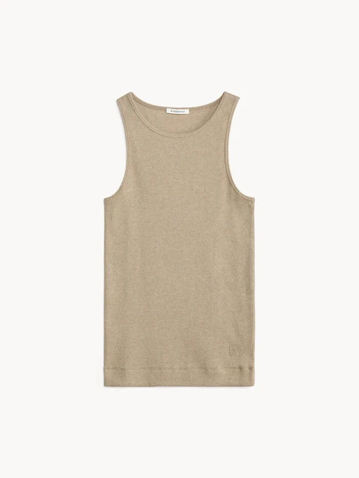 Tops Women By Malene Birger Amani Organic Cotton Tank Top Nomad Tops Women By Malene Birger Amani Organic Cotton Tank Top Nomad