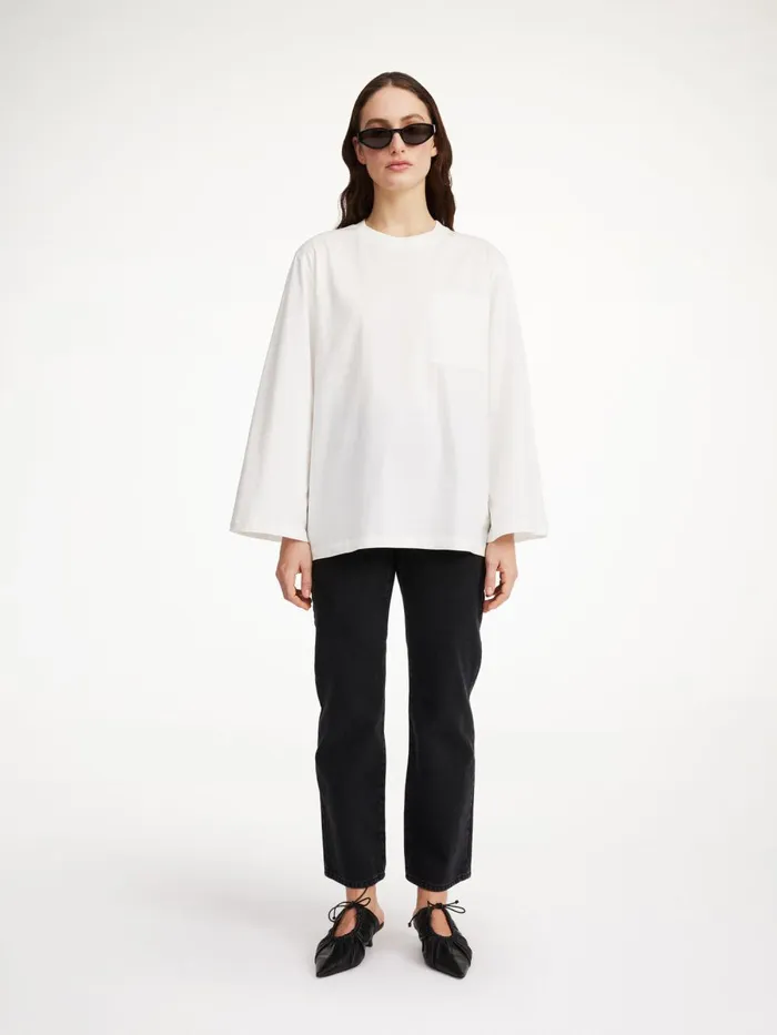 Tops Women By Malene Birger Fayeh Oversized Longsleeve Soft White