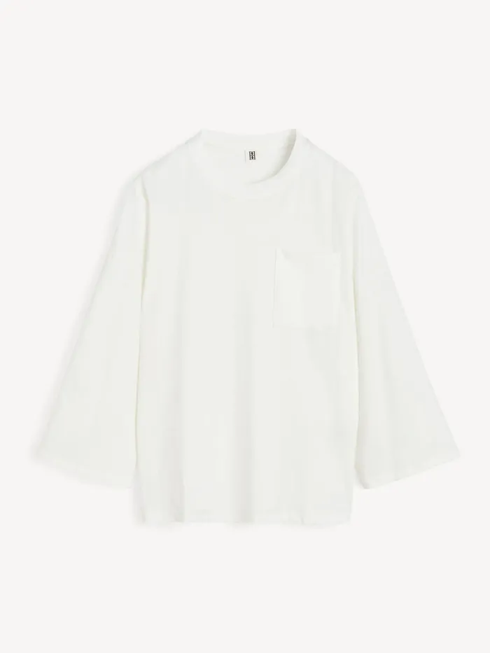 Tops Women By Malene Birger Fayeh Oversized Longsleeve Soft White Tops Women By Malene Birger Fayeh Oversized Longsleeve Soft White