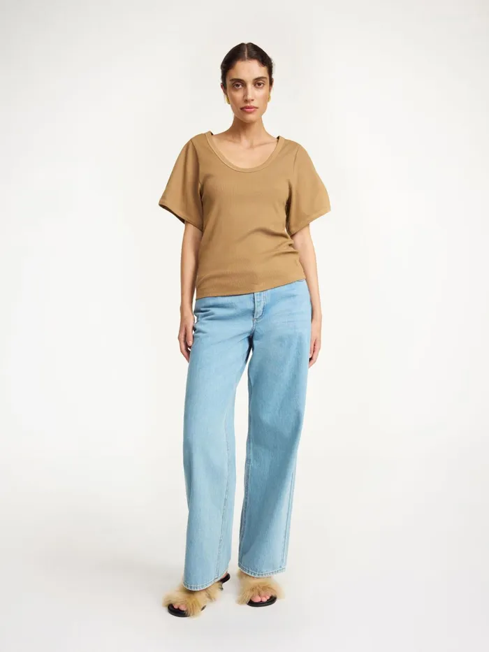 Tops Women By Malene Birger Lunai Tshirt Light Brown
