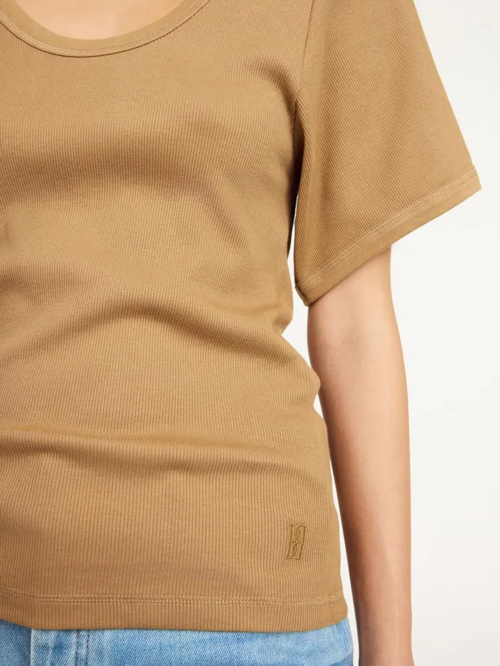 Tops Women By Malene Birger Lunai Tshirt Light Brown