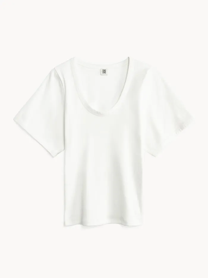 Tops Women By Malene Birger Lunai Tshirt Soft White