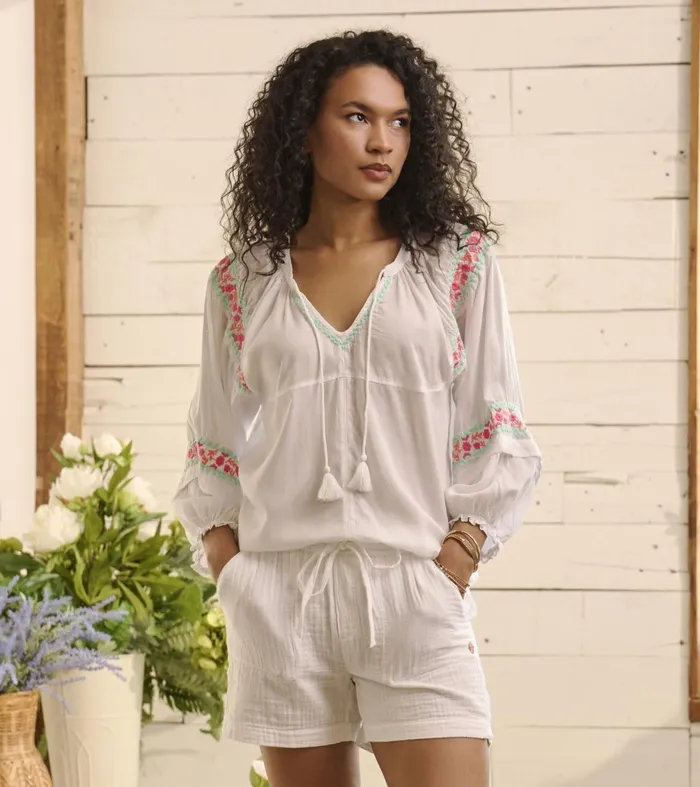 Tops Women Hatley Naomi Blouse 8211 Fresh White