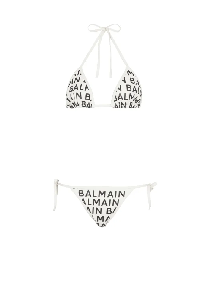 Triangle Bikini Black Women Balmain Swimwear