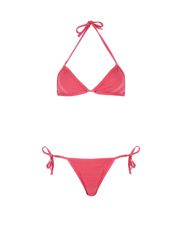 Triangle Bikini Pink Women Balmain Swimwear