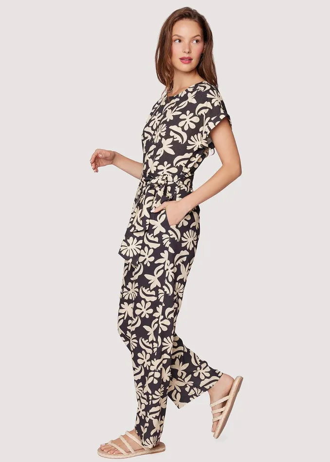 Tropic Flair Jumpsuit Blackcream Women Lost Wander Romper And Jumpsuits