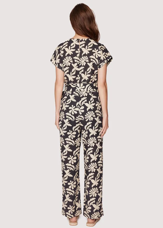 Tropic Flair Jumpsuit Blackcream Women Lost Wander Romper And Jumpsuits
