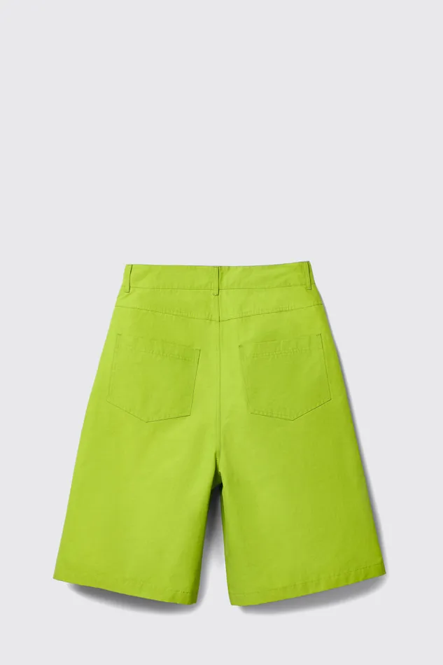 TrousersandShorts Women Camper Tech Shorts Green CottonNylon Shorts
